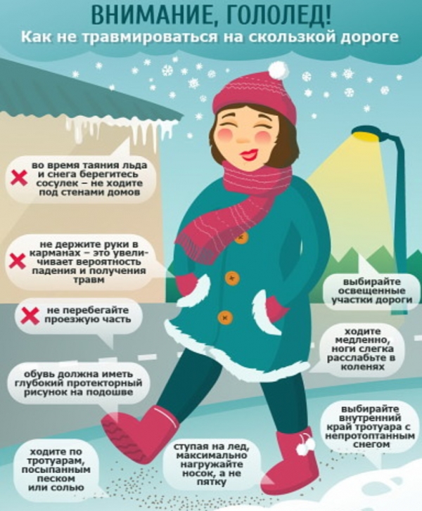 Внимание, гололед!