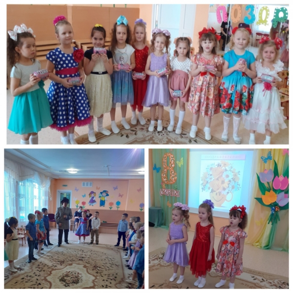 Всех мам, сестренок, бабушек сегодня поздравляем И жизни долгой, радостной им от души желаем!